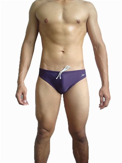 Nwot Speedo Mens Brief Bikini Bathing Swimsuit Purple M Ebay