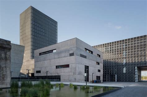 Steel Grid Covers Double Cantilevered Building For The University Of Luxembourg Dezeen