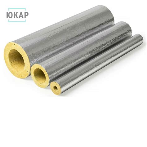 Негорючие фольгированные минераловатные цилиндры экоролл кв-100 ф ...