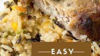 Mushroom Pork Chops With Vegetable Wild Rice Pilaf