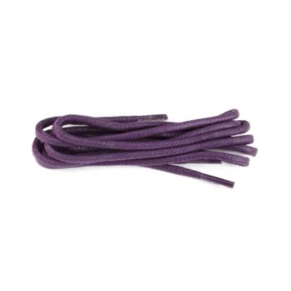 Premium Purple Round Waxed Shoelaces Shoe String Laces