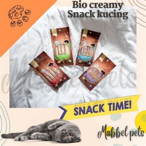 Jual Snack Kucing Bio Creamy Treat Cemilan Kucing Liquid X Gr