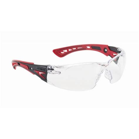 Bolle Safety Rush Platinum Coated Clear Glasses Safety Glasses