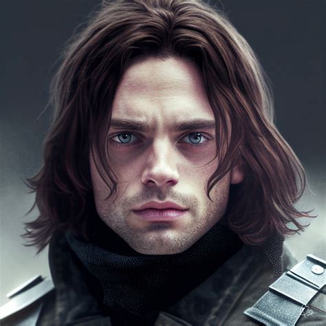 In Stock Marvel Inspired Bucky Barnes 1 Humanai Hybrid Art Print Or