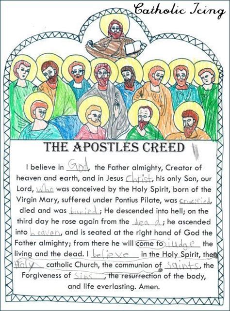 8 Photos Apostles Creed For Kids And Review Alqu Blog