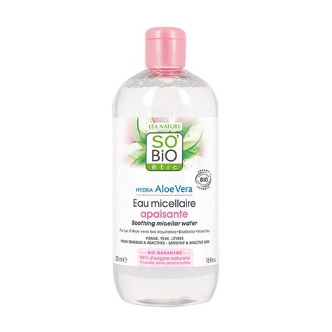 So Bio Tic Eau Micellaire Apaisant Aloe Vera Roses Bio Ml