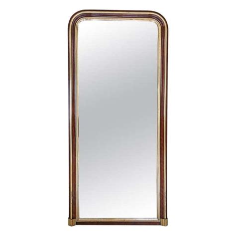 Gilt Walnut Full Height Wall Floor Mirror At 1stdibs