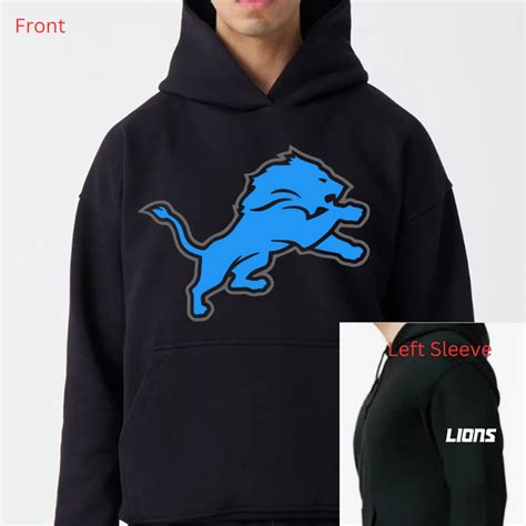 Detroit Lions Hoodie Detroit Hoodie Lions Hoodie Etsy