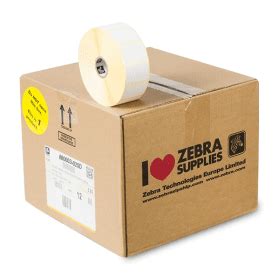 Zebra Z Perform 1000T 880003 025D Original White Labels 38mm X 25mm