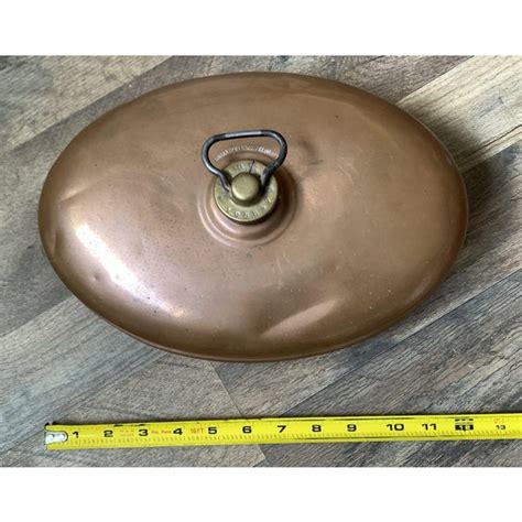 Antique German Copper Oval Hot Water Bottle Bed Foot Warmer On Wrought Iron Stand Chairish