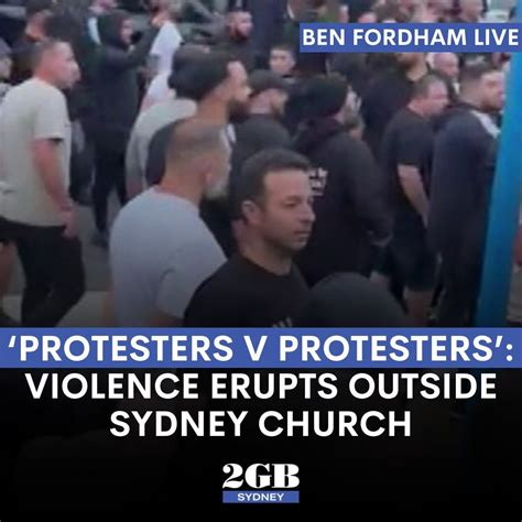 Ben Fordham Live On Twitter Ugly Scenes Hundreds Of Protesters Have