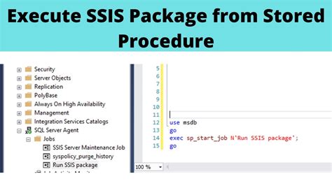 Execute Ssis Package From Stored Procedure Sql Query Youtube