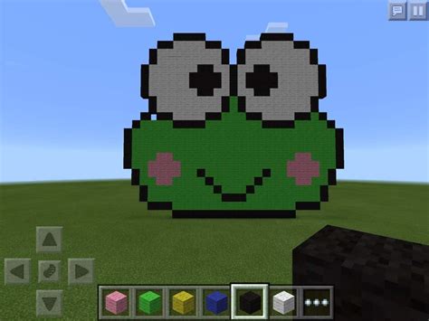 Keroppi pixel art | Minecraft Amino