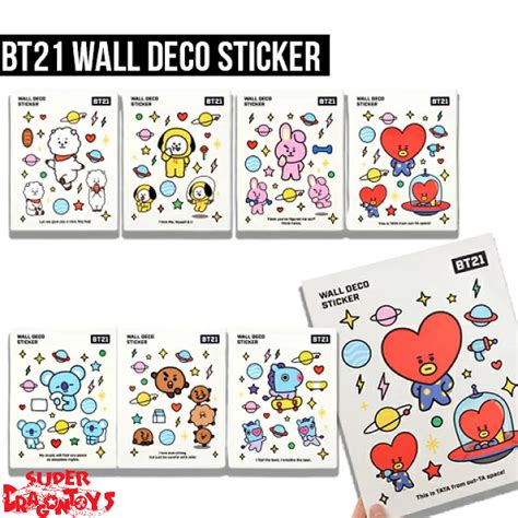 Bts Bt Wall Deco Sticker Official Md Superdragontoys