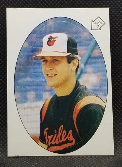 AUTOCOLLANT ALBUM BASEBALL Cal Ripken Jr 1986 Topps 226 Baltimore