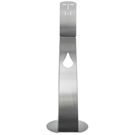 Promotional 44 Inch Tall Hand Sanitizer Dispenser Floor Stand Stainless Branded Promo