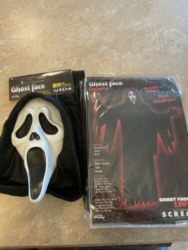 Scream Th Anniversary Ghostface Sparkle Robe Costume Mask Ready To