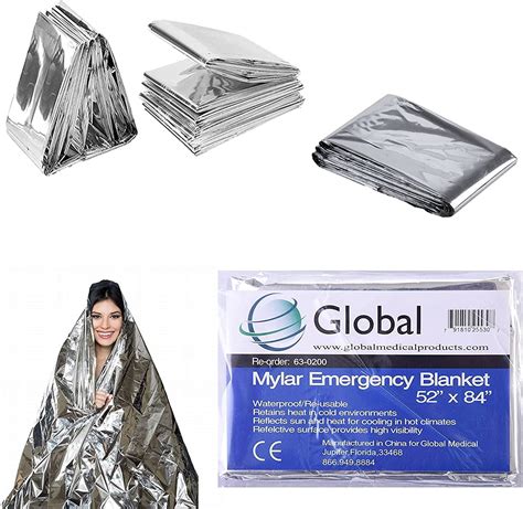 Global Mylar Warm Rescue Reflective Blanket Prepared Foil For Camping Survival Safety