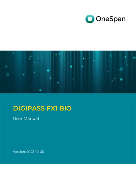 Petunjuk Digipass Fx Bio Onespan Halaman