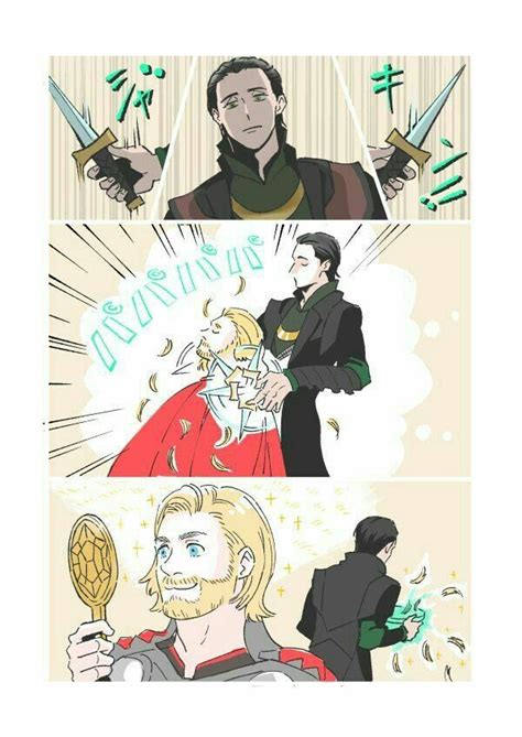 Thor x Loki Loki thor Superhéroes marvel Tiras cómicas de marvel