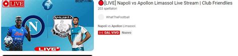 Napoli Apollon Diretta Pirata Su Youtube Tifosi Furiosi Chi Ha