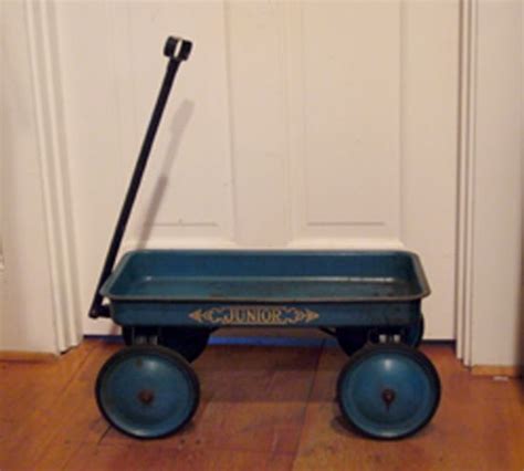 Steel Wagon Junior Sheet Metal Toy Wagon With Original Rubber Tires