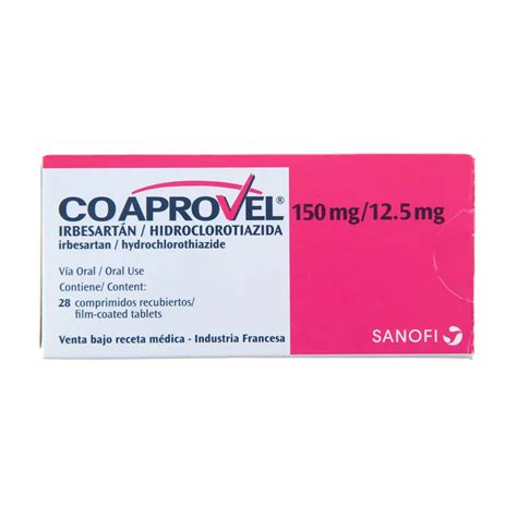 Coaprovel 150 Mg 12 5 Mg Irbesartan Hidroclorotiazida 28 Comprimidos