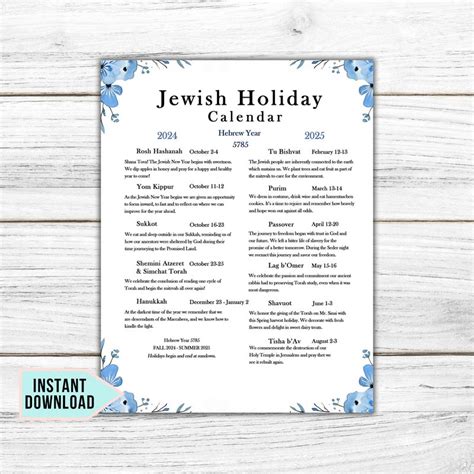 Jewish Holidays Etsy