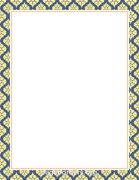 Moroccan Border Clip Art Page Border And Vector Graphics