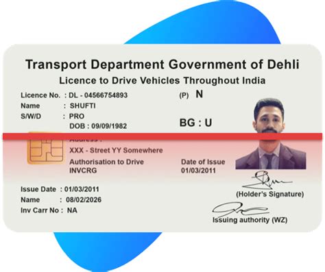 Indian Driving Licence Psd File Fabklo