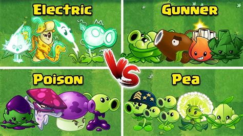 Team Electric X Gunner X X Poison X Pea Battlez Who Will Win Pvz