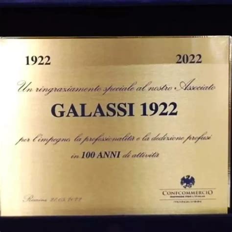 Festa per i 100 anni di attività Galassi Uomo