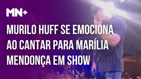 Murilo Huff se emociona ao cantar para Marília Mendonça em show YouTube