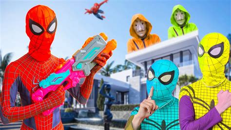 Gugu Nerf War The Battle For Survival Spiderman Seal X Nerf Guns