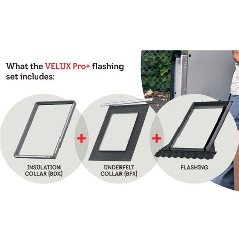 Velux EDL CK06 2000 Slate Flashing Kit Includes BFX And BDX Collar