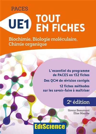 Paces Ue Tout En Fiches Biochimie Biologie Mol Culaire Chimie