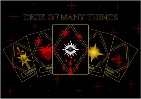 Deck Of Many Things Dnd 5e Compatible Printable Digital Etsy