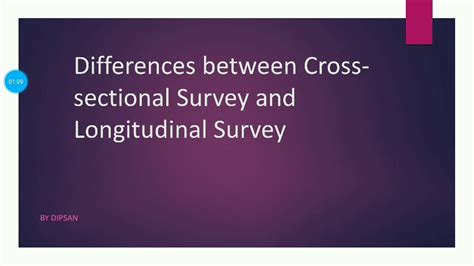 Differences Between Cross Sectional Survey And Longitudinal Survey