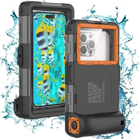 Funda profesional para teléfono de buceo subacuático para iPhone 15 14