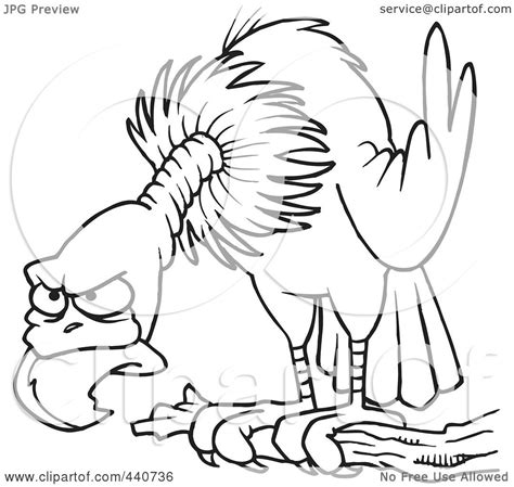 Royalty Free Rf Clip Art Illustration Of A Cartoon Black And White