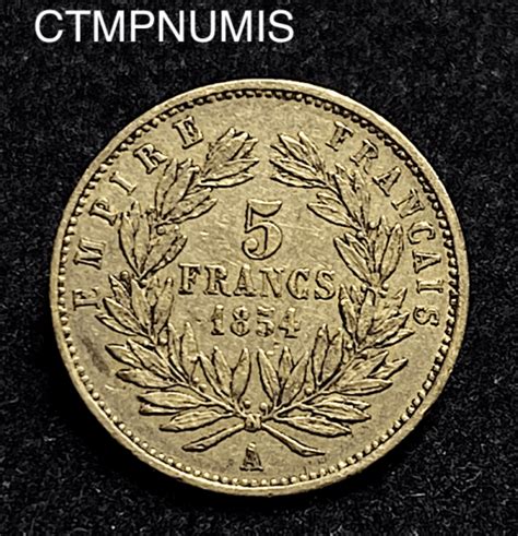 Monnaie Empire Francs Or Napoleon Iii Petit Module A Paris