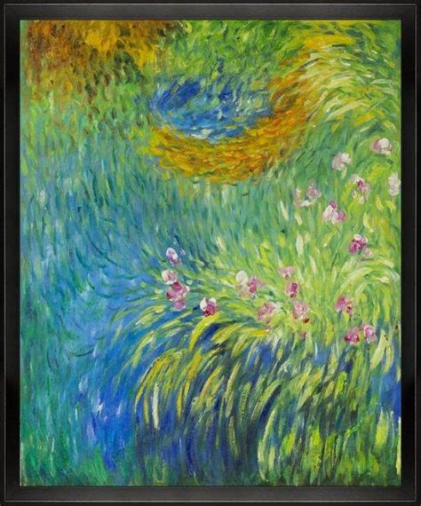 Claude Monet, Irises 3, 1914-1917 - Hand Painted Oil Painting on Canvas