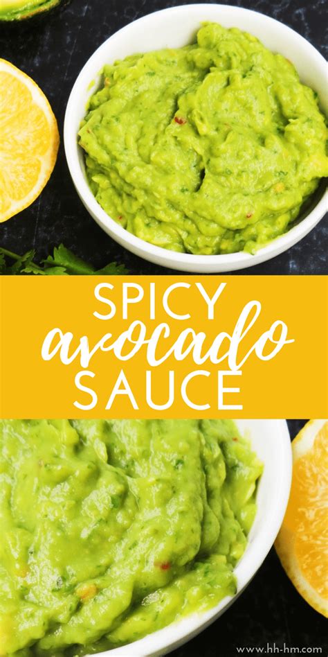 Spicy Avocado Sauce Vegan And Paleo Her Highness Hungry Me Recipe