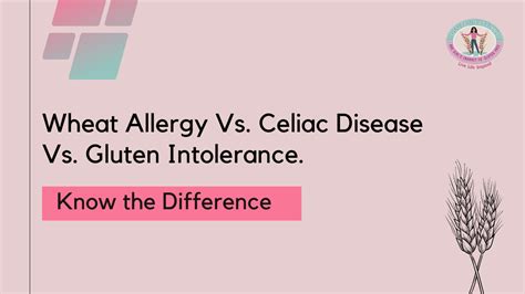 Wheat Allergy Vs Celiac Disease Vs Gluten Intolerance Whats The Difference Gluten Free Jio