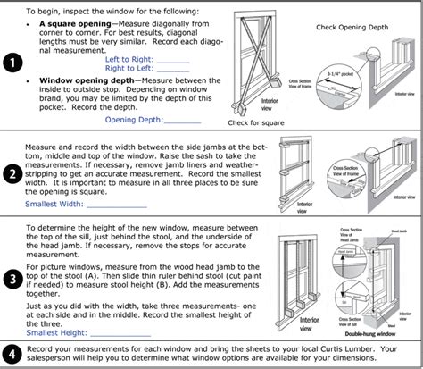 Replacement Window Measuring Guide