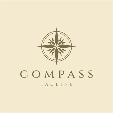 Premium Vector Compass Logo Design Vector Illustration