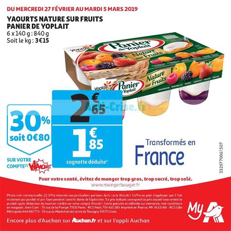 Anti crise fr Catalogue My Auchan du 27 février au 05 mars 2019MY