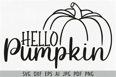 Hello Pumpkin Svg Fall Door Sign Svg Thanksgiving 2173986