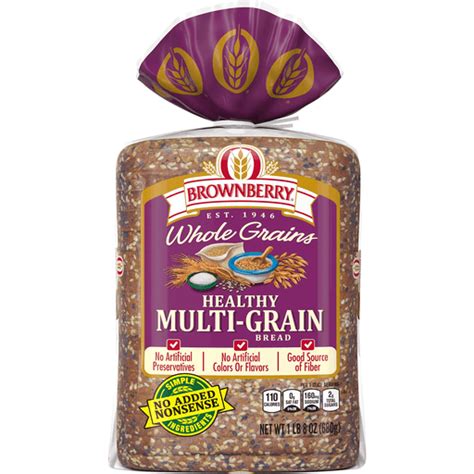 Brownberry Whole Grains Healthy Multi Grain Bread Multi Grain And Whole Wheat Bread Needler S