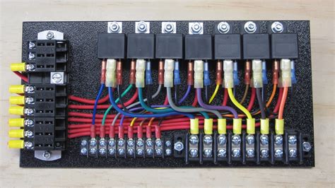 7 Relay Panel With Push Ons Car Paint Repair Automotive Electrical